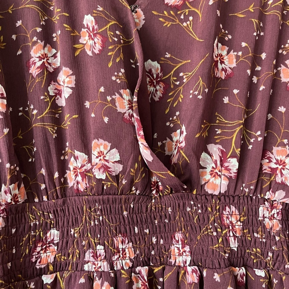 NWT Socialite Puff Sleeve Surplice Mini Dress - Picture 5 of 11
